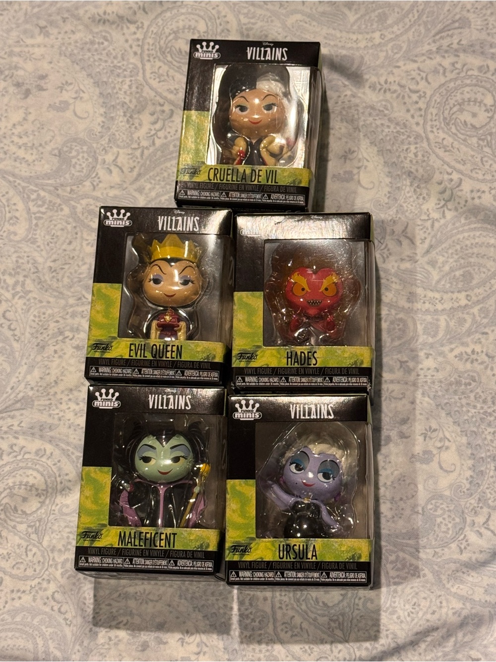 Funko Villains Disney Mini Figure Full Set of Five